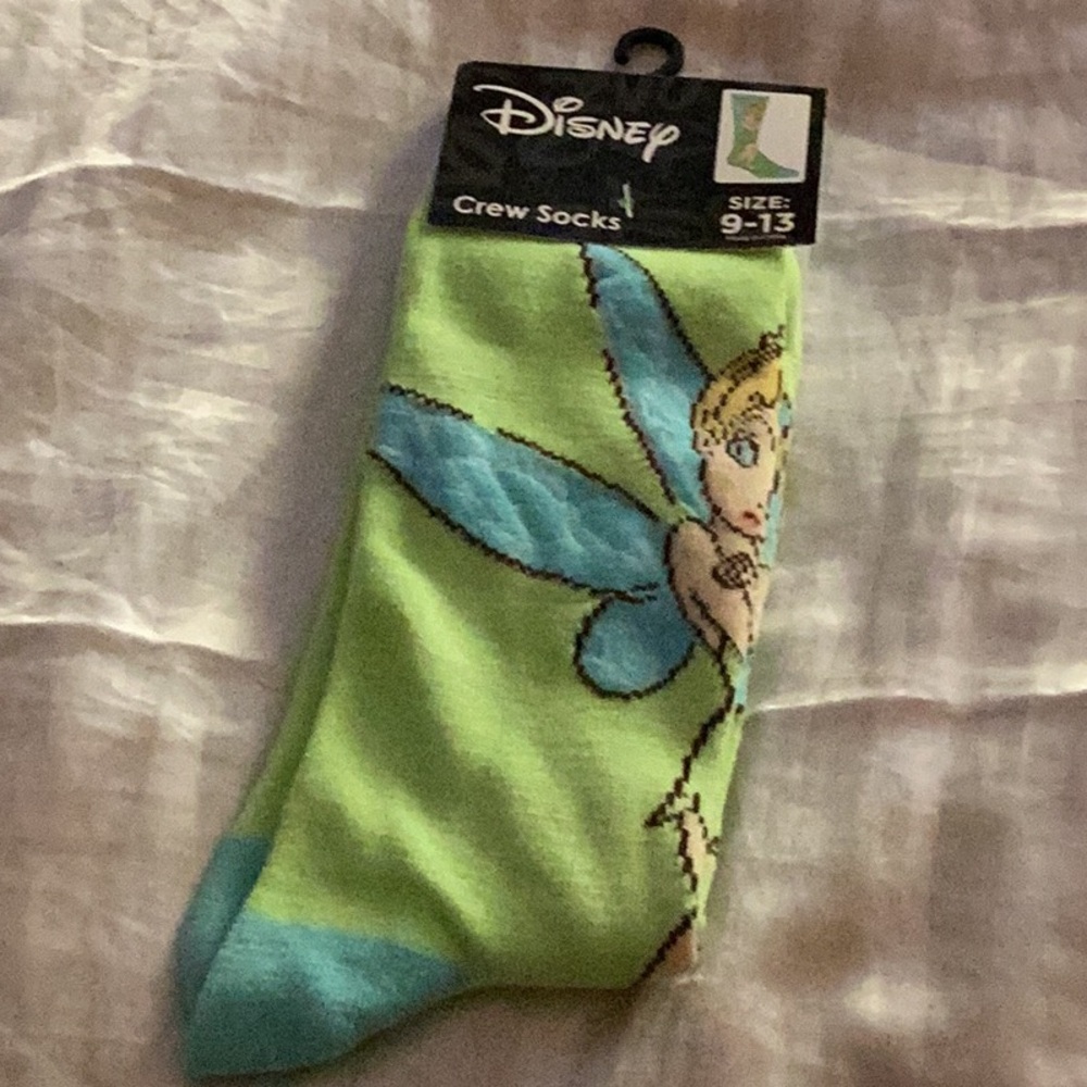 🧚‍♂️NWT Tinker bell Unisex Socks Fun to Wear🧚‍♂️